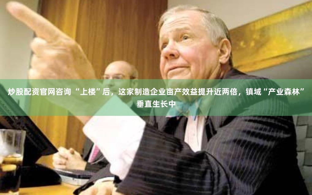 炒股配资官网咨询 “上楼”后，这家制造企业亩产效益提升近两倍，镇域“产业森林”垂直生长中